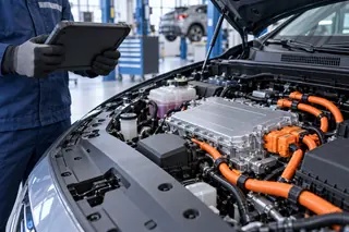 Diagnose eines Hybridantriebs mit einem Werkstatttablet